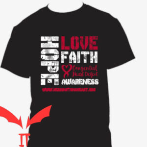 Love And Faith T-shirt Hope Love & Faith Awareness T-shirt
