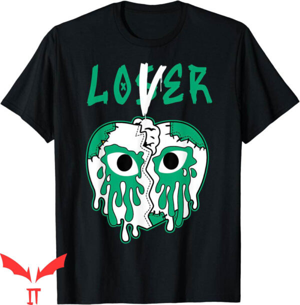Lucky Green T-Shirt 13s Loser Lover Heart Cry 13 Retro