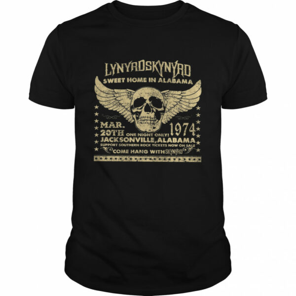 Lynyrd Skynyrd Sweet Home In Alabama Mar 20th 1974 Jack Sonville Alabama Shirt