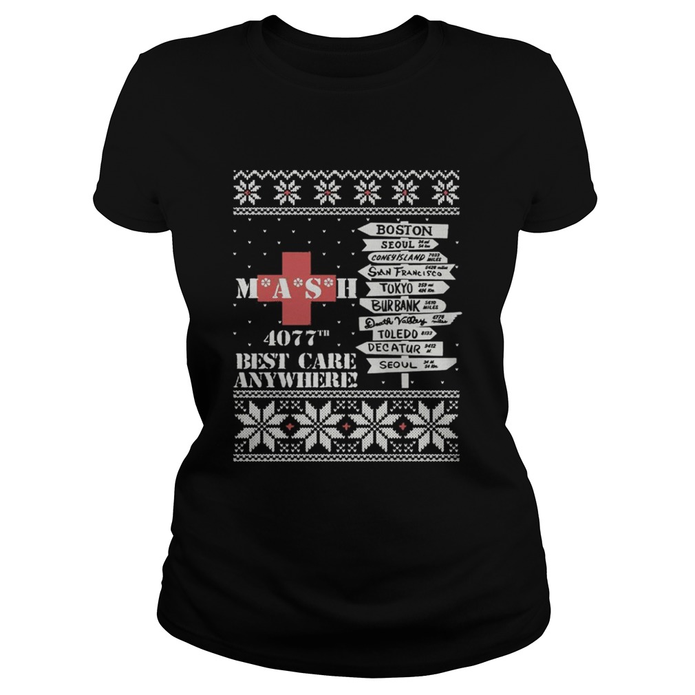 MASH Boston Seul Tokyo 4077 best care anywhere christmas shirt MASH Boston Seul Tokyo 4077 best care anywhere christmas shirt