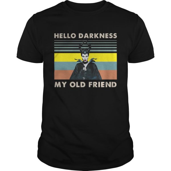 Maleficent hello darkness my old friend vintage shirt