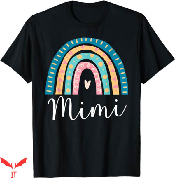 Mama And Mini T-Shirt Mimi Rainbow Gift T-Shirt Trending