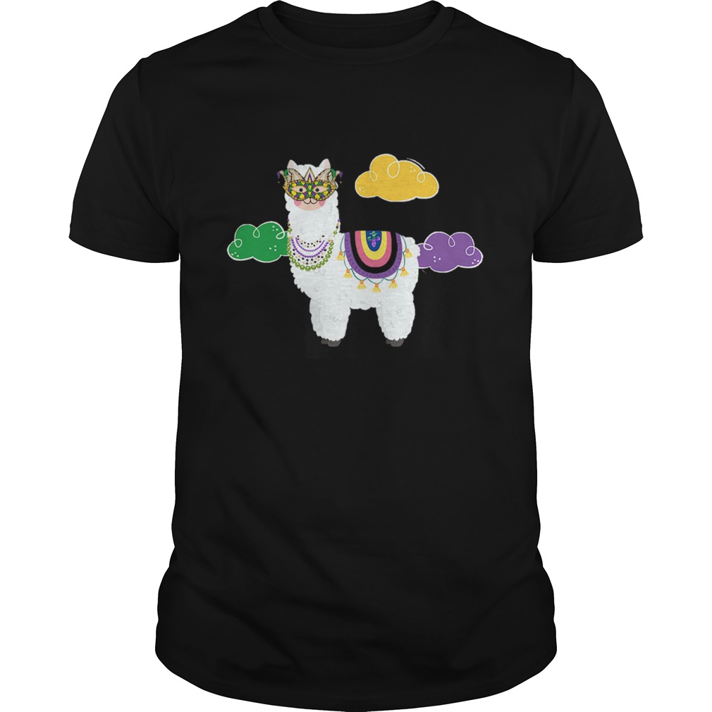 Mardi Gras Llama Funny Carnival Fat Tuesday Party shirt Mardi Gras Llama Funny Carnival Fat Tuesday Party shirt