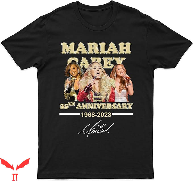 Mariah Carey Rainbow T-Shirt 35th Anniversary 1968-2023 Mariah Carey Rainbow T-Shirt 35th Anniversary 1968-2023