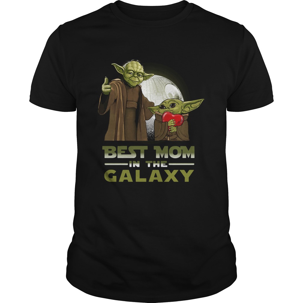 Master Yoda Baby Yoda Best mom in the galaxy shirt Master Yoda Baby Yoda Best mom in the galaxy shirt