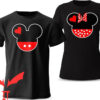 Matching Couple T-shirt Cartoon Mouse Ears T-shirt