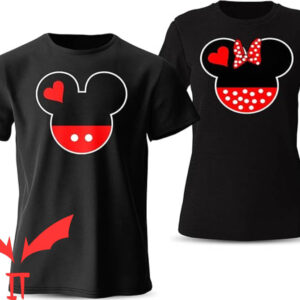 Matching Couple T-shirt Cartoon Mouse Ears T-shirt