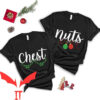 Matching Couple T-shirt Chest And Nuts T-shirt