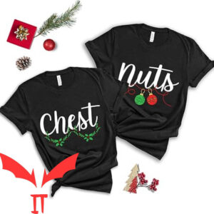 Matching Couple T-shirt Chest And Nuts T-shirt