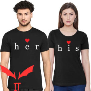 Matching Couple T-shirt Couples Name & Number for Him Her