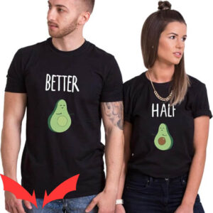 Matching Couple T-shirt Him&Her Funny Couple T-shirt