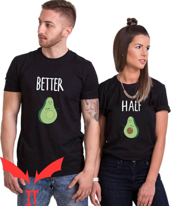 Matching Couple T-shirt Him&Her Funny Couple T-shirt