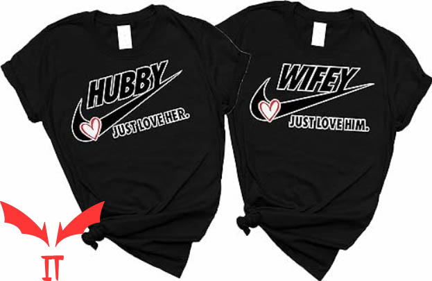 Matching Couple T-shirt Hubby Wifey Love Couples T-shirt Matching Couple T-shirt Hubby Wifey Love Couples T-shirt