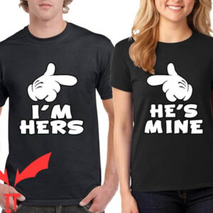 Matching Couple T-shirt I’m Hers and He’s Mine T-shirt