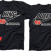Matching Couple T-shirt King and Queen Couples T-shirt