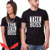 Matching Couple T-shirt The BOSS & The Real BOSS T-shirt