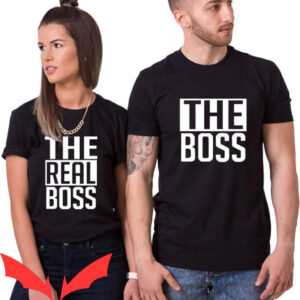 Matching Couple T-shirt The BOSS & The Real BOSS T-shirt