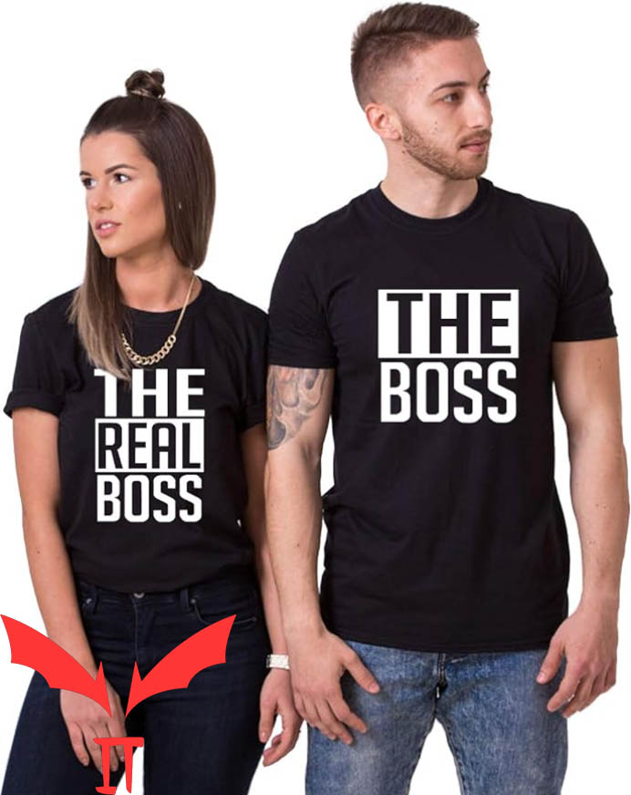Matching Couple T-shirt The BOSS & The Real BOSS T-shirt Matching Couple T-shirt The BOSS & The Real BOSS T-shirt