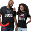 Matching Couple T-shirt The Boss & The Real Boss Matching