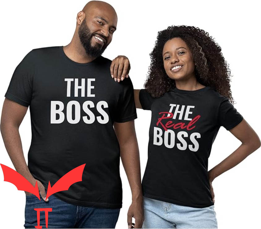 Matching Couple T-shirt The Boss & The Real Boss Matching Matching Couple T-shirt The Boss & The Real Boss Matching