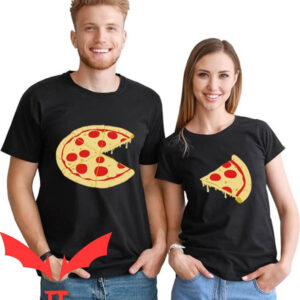 Matching Couple T-shirt The Missing Piece Pizza His And Hers