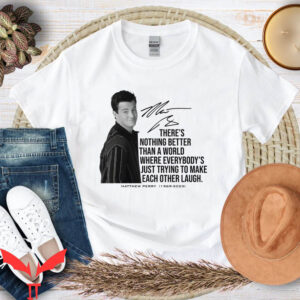 Matthew Perry Vaccinations T-Shirt Retro Chandler Bing