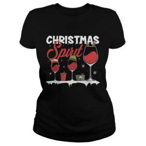 Mens Christmas Spirits Wine Shirt