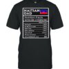 Mens Haitian Dad Nutrition Facts National Pride For Dad shirt
