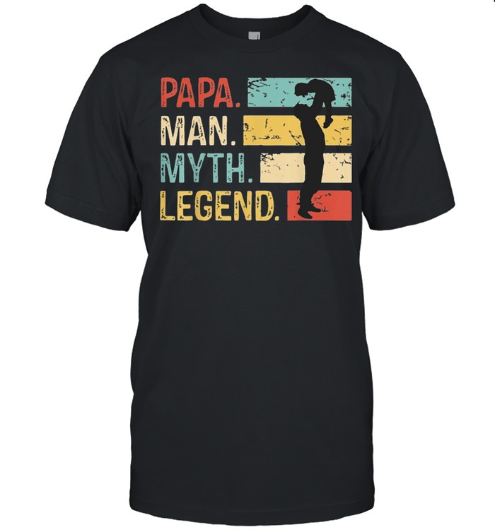 Mens Papa Man Myth Legend Vintage Dad shirt Mens Papa Man Myth Legend Vintage Dad shirt