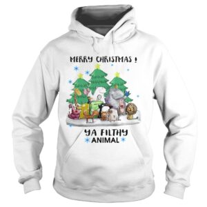 Merry Christmas Animal Hooded shirt