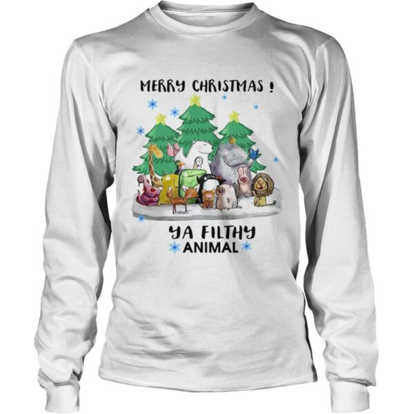 Merry Christmas Animal Hooded shirt