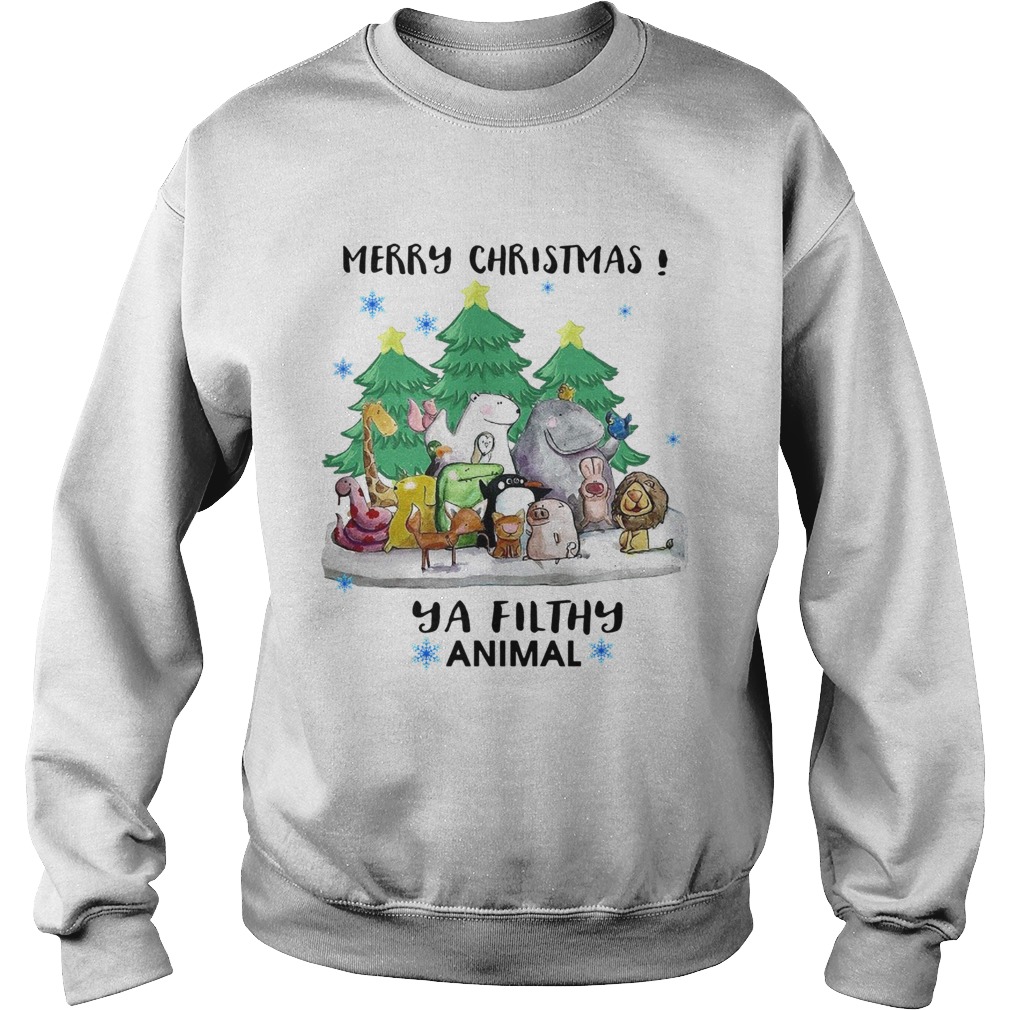 Merry Christmas Animal Hooded shirt Merry Christmas Animal Hooded shirt