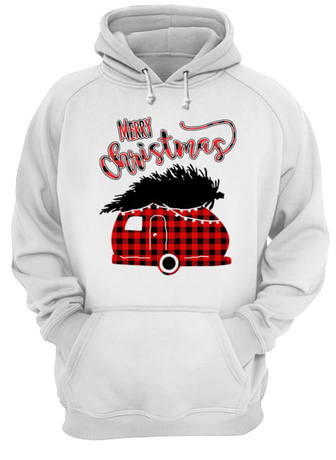 Merry Christmas Camping Car With Christmas Tree Tshir Merry Christmas Camping Car With Christmas Tree Tshir