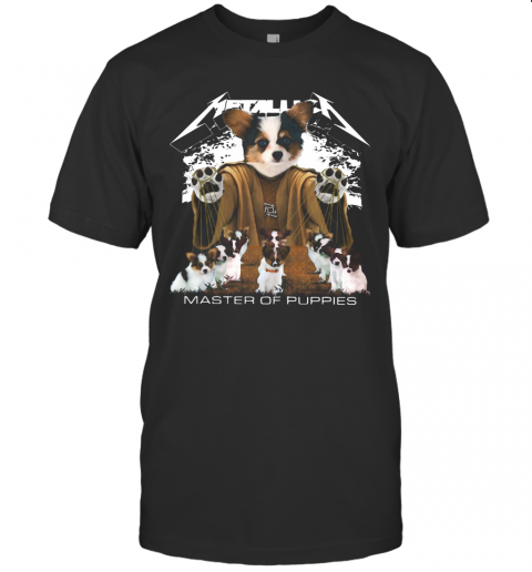 Metallic Papillon Master Of Puppies T-Shirt Metallic Papillon Master Of Puppies T-Shirt