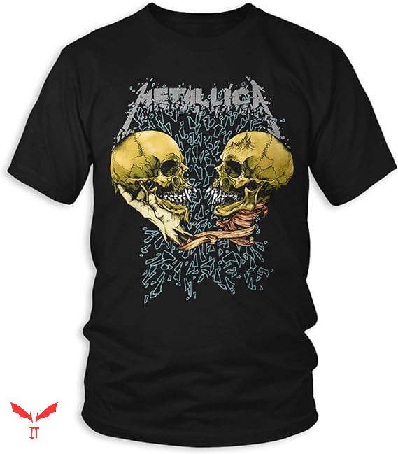 Metallica Black Album T-shirt Skull Style Metallica Black Album T-shirt Skull Style