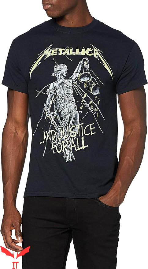 Metallica Justice For All T-Shirt Justice All Tracks TShirt Metallica Justice For All T-Shirt Justice All Tracks TShirt