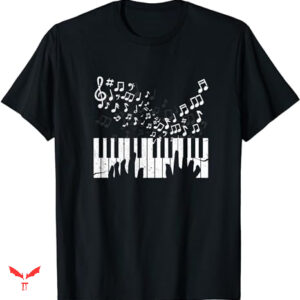 Mezzo Piano T-shirt Musician Piano Keys