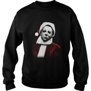 Michael Myers Santa Hat Christmas shirt 3