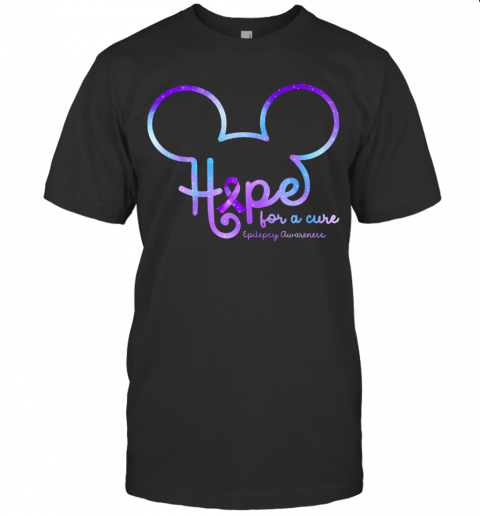 Mickey Hope For A Cure Epilepsy Awareness T-Shirt Mickey Hope For A Cure Epilepsy Awareness T-Shirt