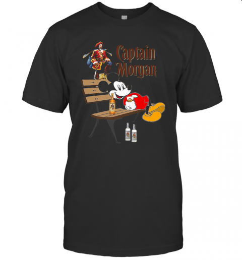 Mickey Mouse Drink Captain Morgan T-Shirt Mickey Mouse Drink Captain Morgan T-Shirt