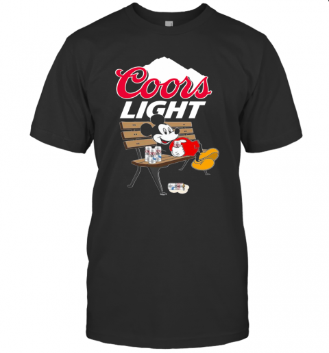 Mickey Mouse Drink Coors Light T-Shirt Mickey Mouse Drink Coors Light T-Shirt