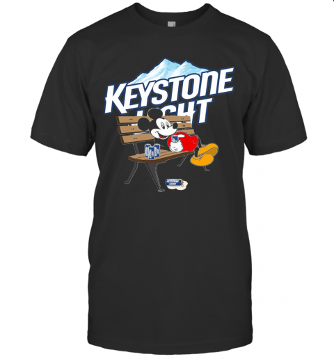 Mickey Mouse Drink Keystone Light T-Shirt Mickey Mouse Drink Keystone Light T-Shirt