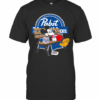 Mickey Mouse Drink Pabst Blue Ribbon T-Shirt