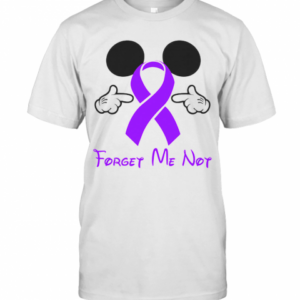 Mickey Mouse Forget Me Not Fibromyalgia Awareness T-Shirt