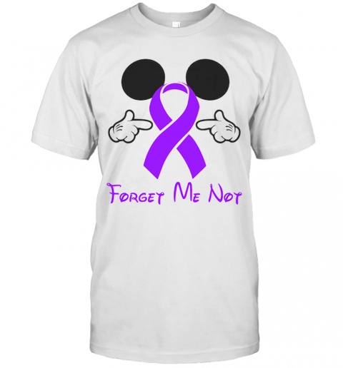 Mickey Mouse Forget Me Not Fibromyalgia Awareness T-Shirt Mickey Mouse Forget Me Not Fibromyalgia Awareness T-Shirt