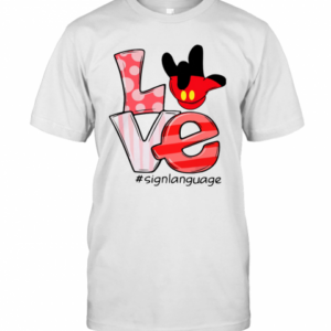 Mickey Mouse Love Signlanguage T-Shirt