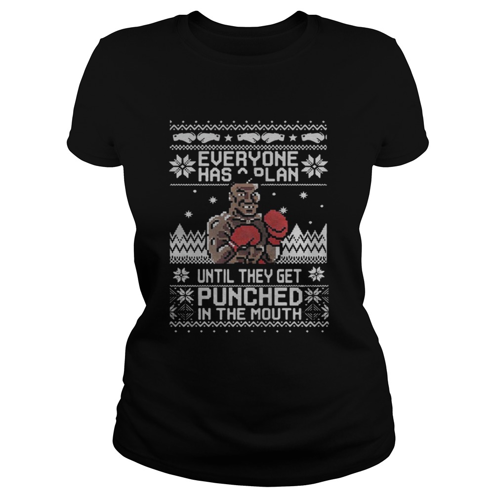 Mike Tyson Punch Everyone has a plan until ugly Christmas shirt Mike Tyson Punch Everyone has a plan until ugly Christmas shirt