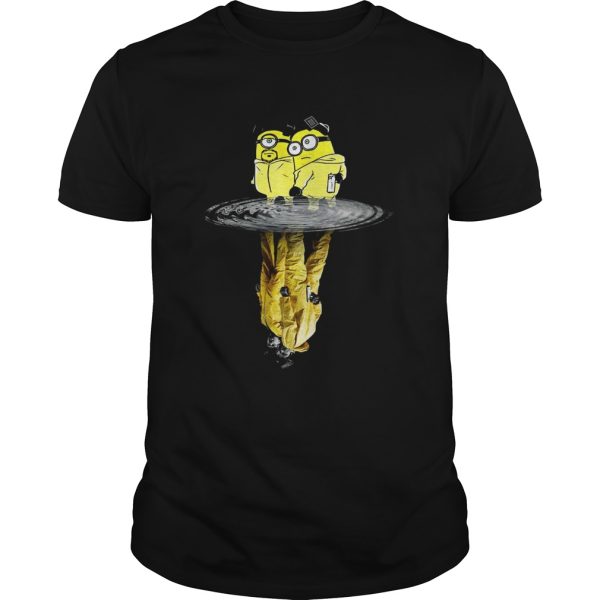 Minion And Walter white and Jesse Breaking Bad Water Reflection shirt