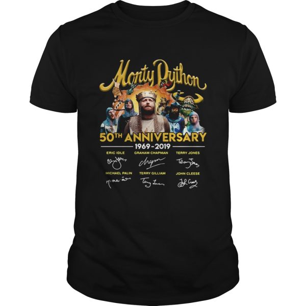 Monty Python 50th Anniversary 19692019 signatures shirt