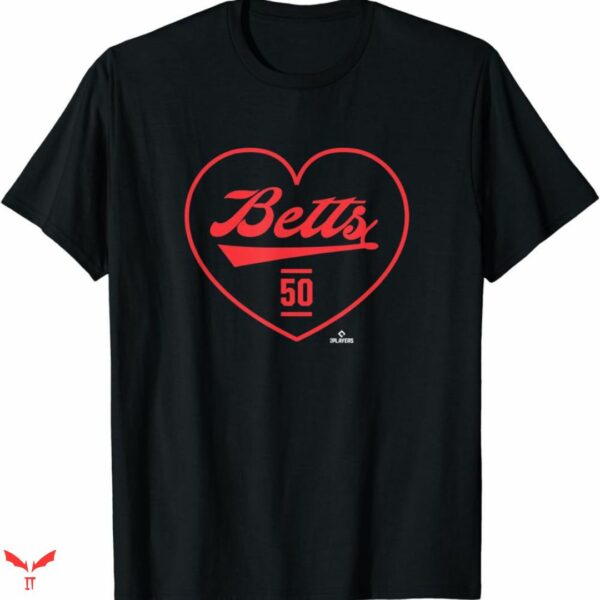 Mookie Betts T-shirt Love Heart